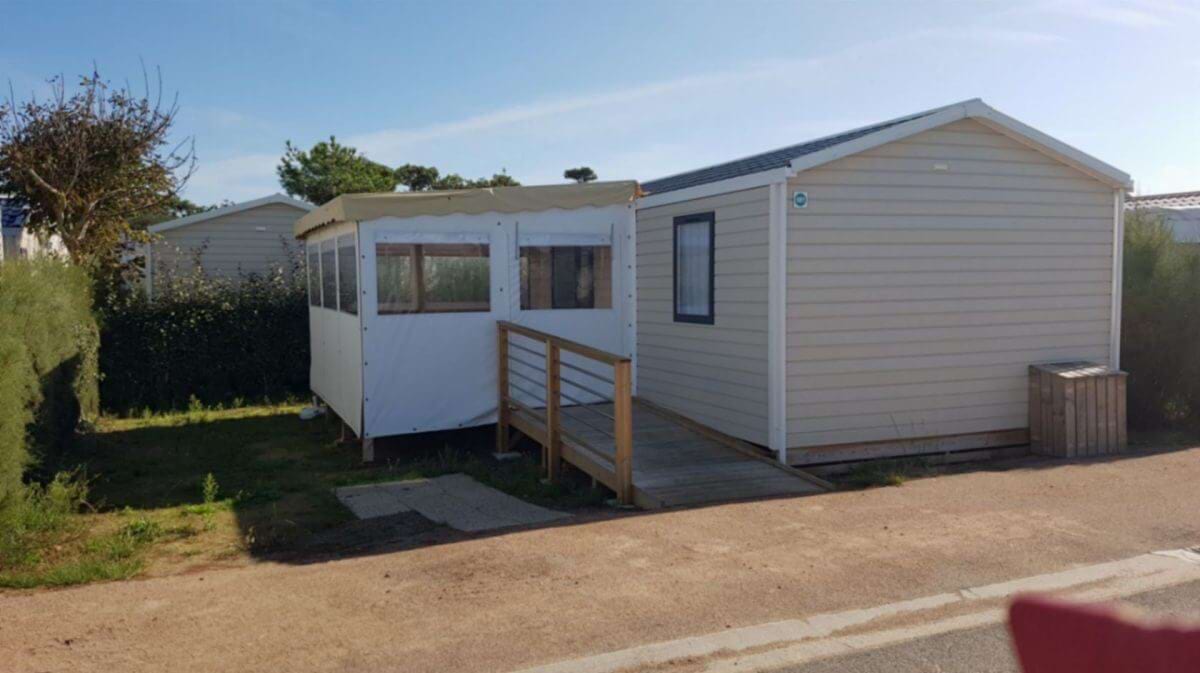 location mobil home pmr - camping les dunes