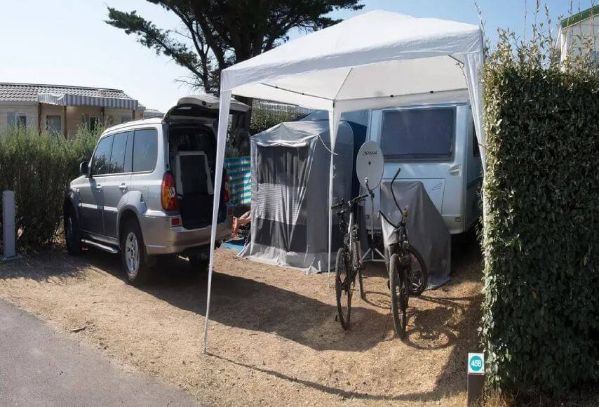 Stellplätze auf dem Campingplatz Vendée