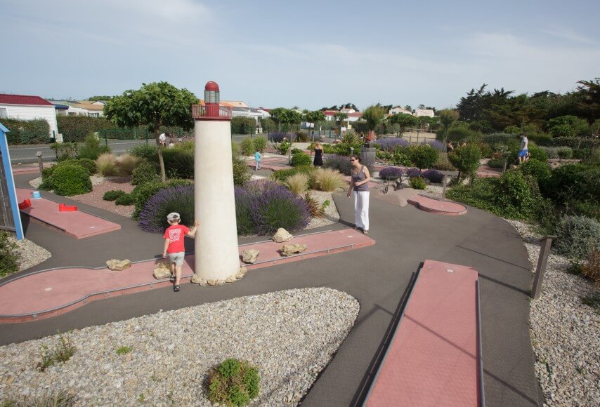 Minigolf, Camping in den Dünen