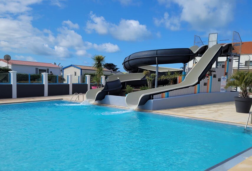 slides water park campsite vendée