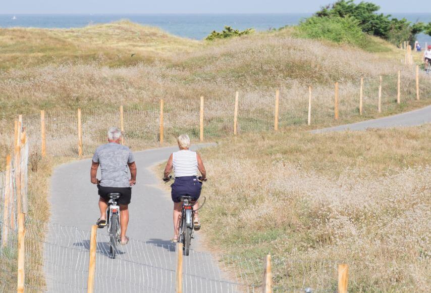 mit dem Fahrrad verkauft