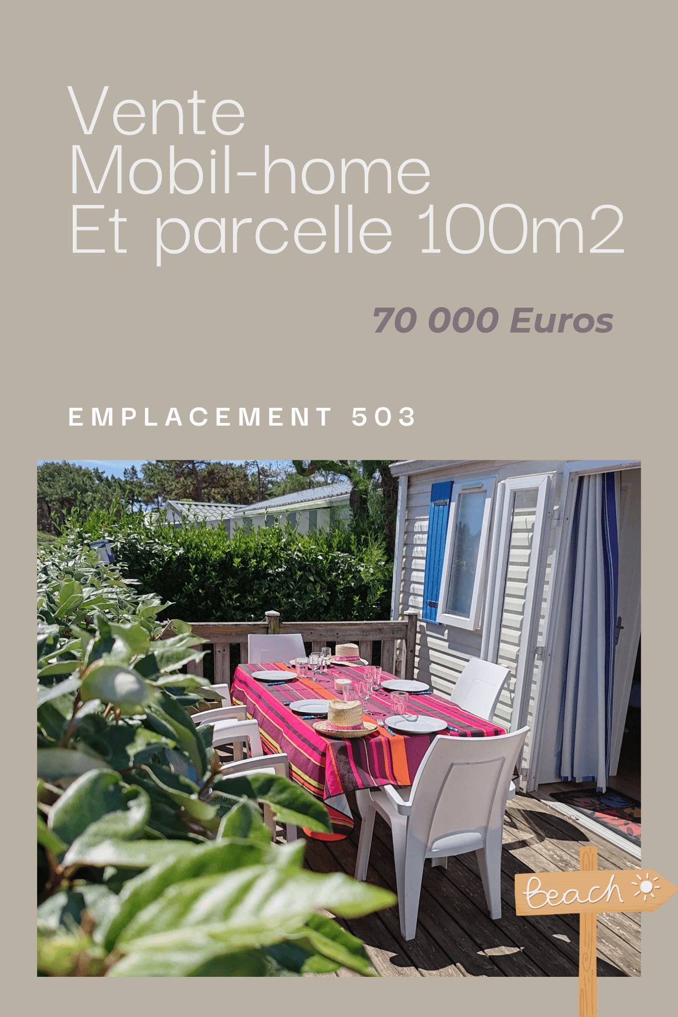 emplacement mh camping les dunes